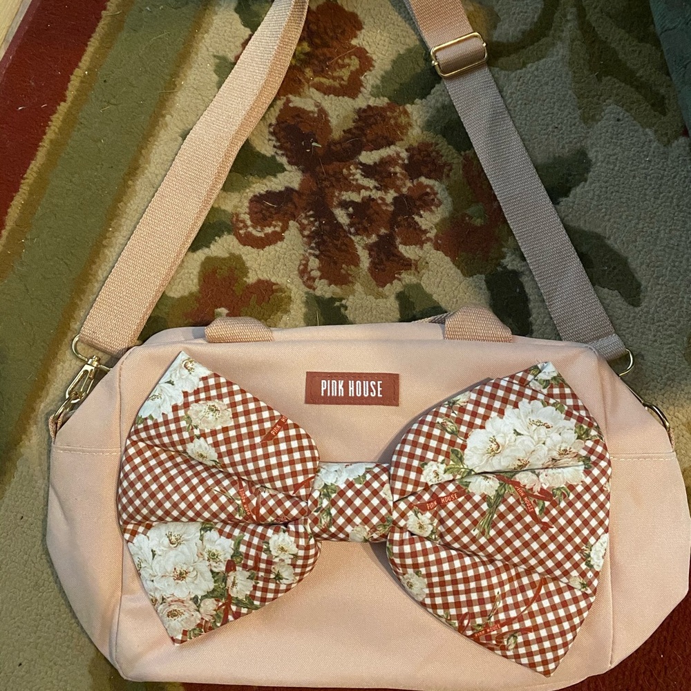 Pink House Bow Purse